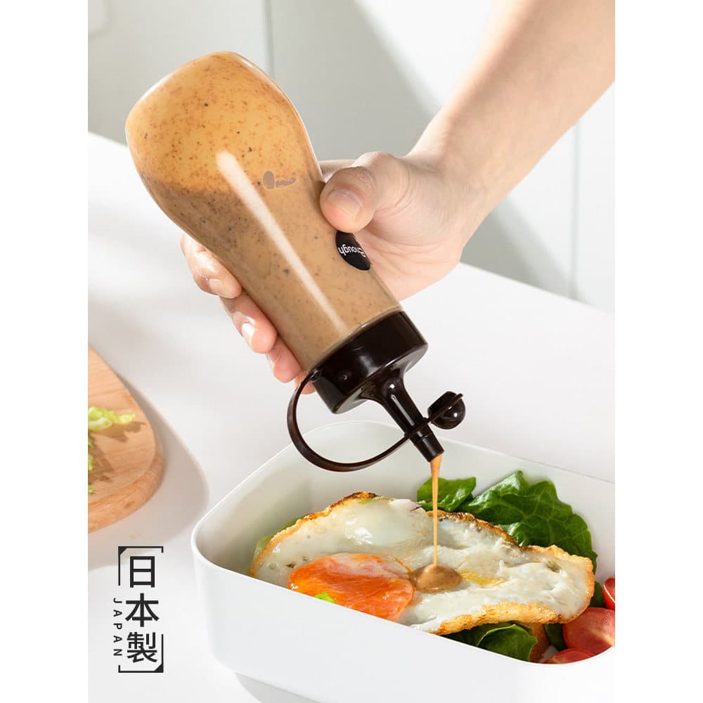Garrafa japonesa para molho de apertar, garrafa de tempero com tampa, pote de óleo, molho de salada de plástico, Ketchup