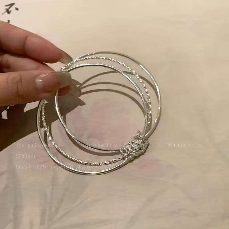 Pulseira multicírculo moda doce temperamento High-End simples luz Design de luxo enviar namorada20260824