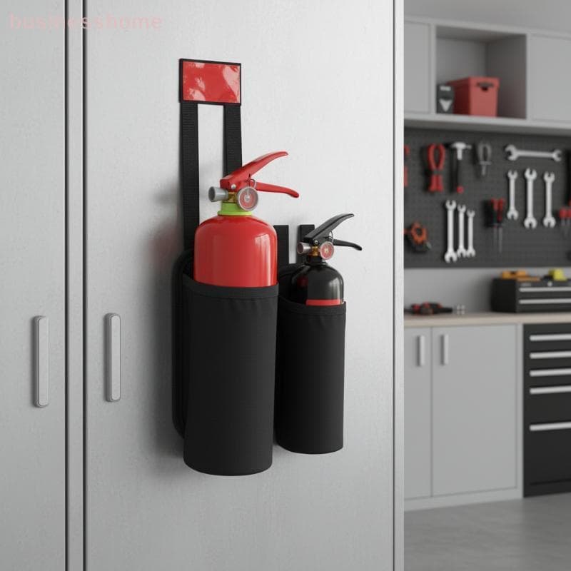 < busines > Saco Universal Para Extintor De Incêndio De Carro , Tecido Oxford , Organizador De Porta-Malas , Acessórios
