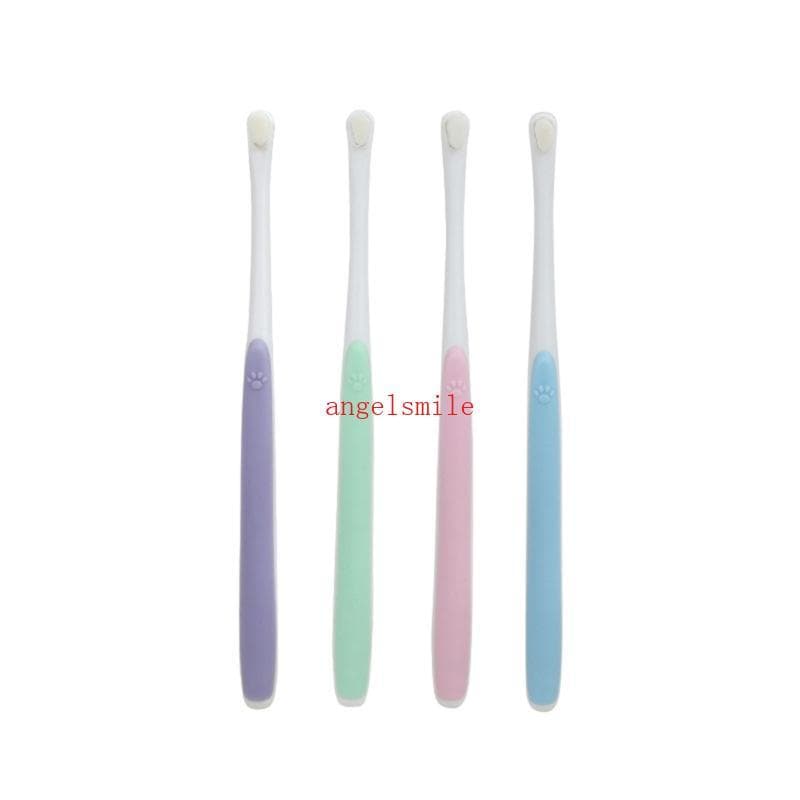 Melhor Longo Escova Dentes Para Animais Estimação Pequena Cabeça Multi-Ângulo Limpeza Cão Gato Mau Hálito Cui