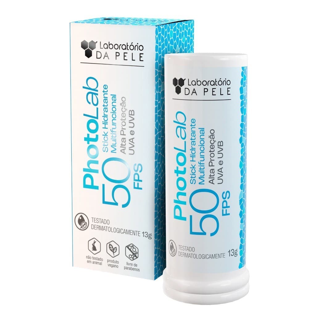 PHOTOLAB FPS 50 STICK HIDRATANTE MULTIFUNCIONAL INCOLOR Hidratante Laboratório da Pele Cuidados rosto face beleza