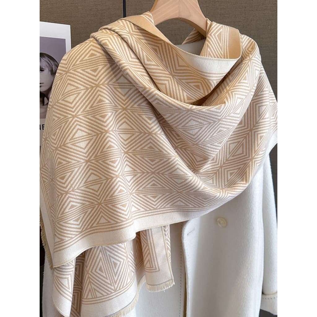2023 novo estilo cachecol feminino inverno versão coreana xadrez imitação de caxemira cachecol moda feminina cachecol qu
