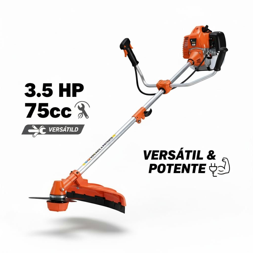 Roçadeira nakasaki 75cc 3,2hp Gasolina Profissional