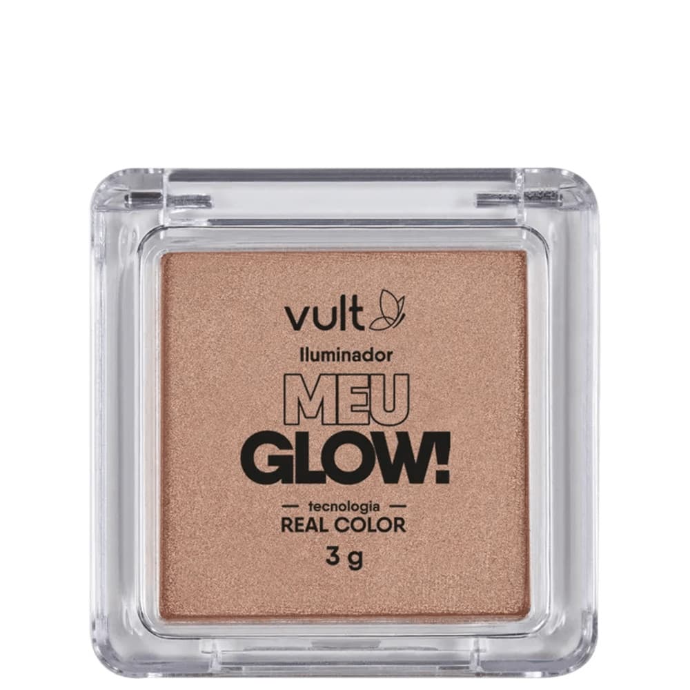 Iluminador Facial Compacto Bronze 3g Maquiagem Iluminador para Rosto Efeito Glow