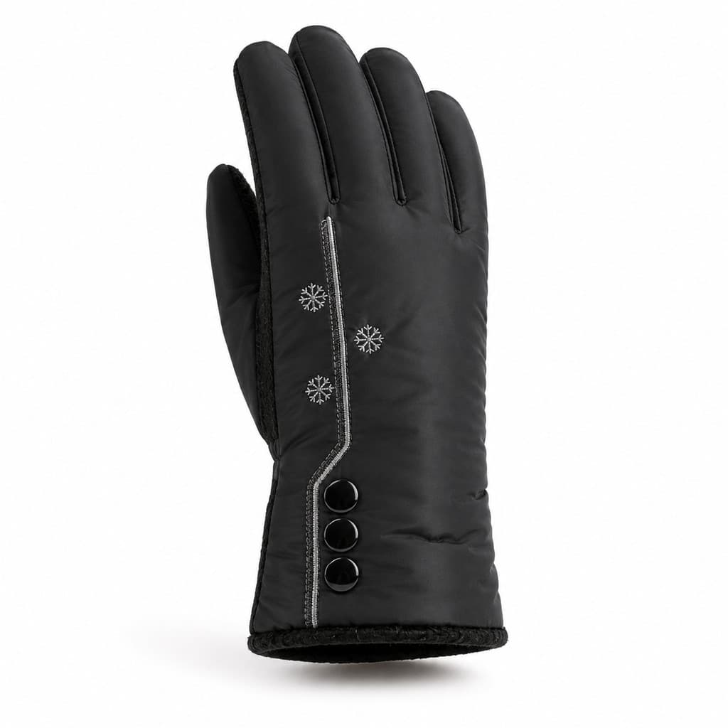 Luva Feminina Térmica Peluciada Antiderrapante para Moto Inverno Frio LUV-6006 15518