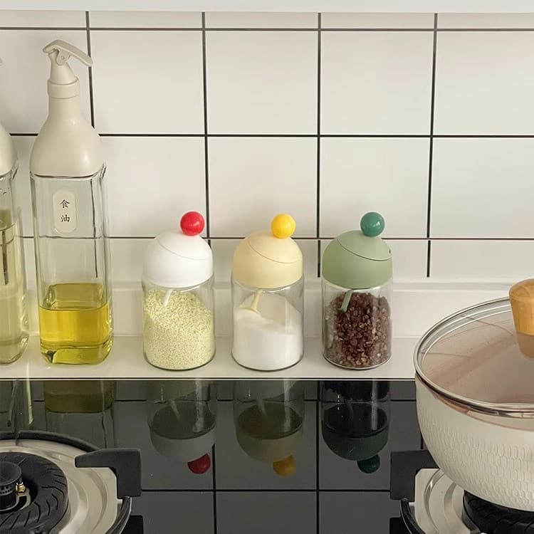 Tempero saleiro saleiro High-End garrafa Jar à prova de vazamento cheiro de sal dupla utilização ins selado engarrafamen