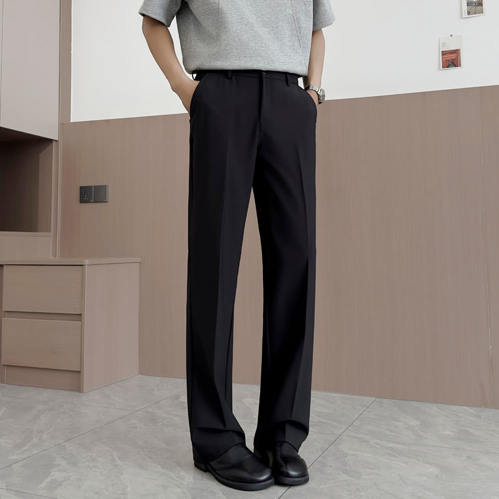 Calças casuais masculinas outono calças masculinas 2025 novo estilo Jeans masculino em linha reta primavera outono calça