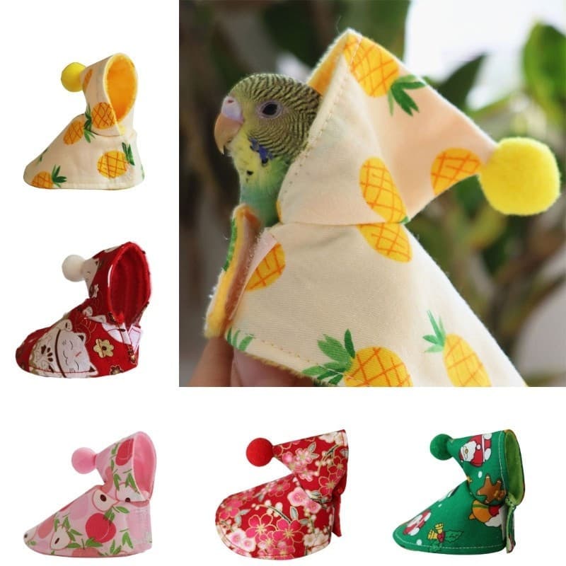 CH Lindo Vestido Envoltório Pássaro Para Seu Animais Estimação Esta Capa Uso Externo