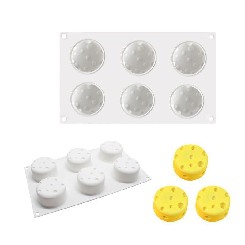 8 molde de silicone redondo para queijo, personalizado, transfronteiriço, venda quente, Mousse, bolo, silicone, assadeir