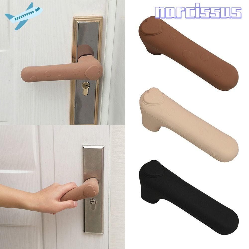 Tampa Da Maçaneta Porta NARCISSUS , Capa Antiderrapante Anticolisão Para , Manga Silenciosa De Silicone