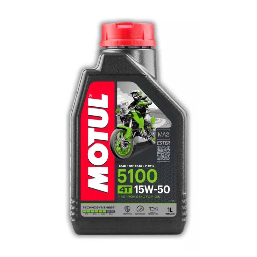 Óleo de motor Motul Semi-sintético 5100 15W50 Para Moto 1L