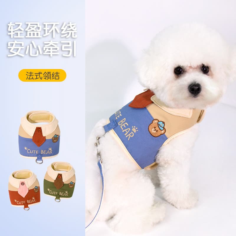 DODOPET Colete Tipo Coleira para Cachorro Pequeno Cão Andando Cinta Peitoral Filhote de Cachorro Andando Coleira para Ca