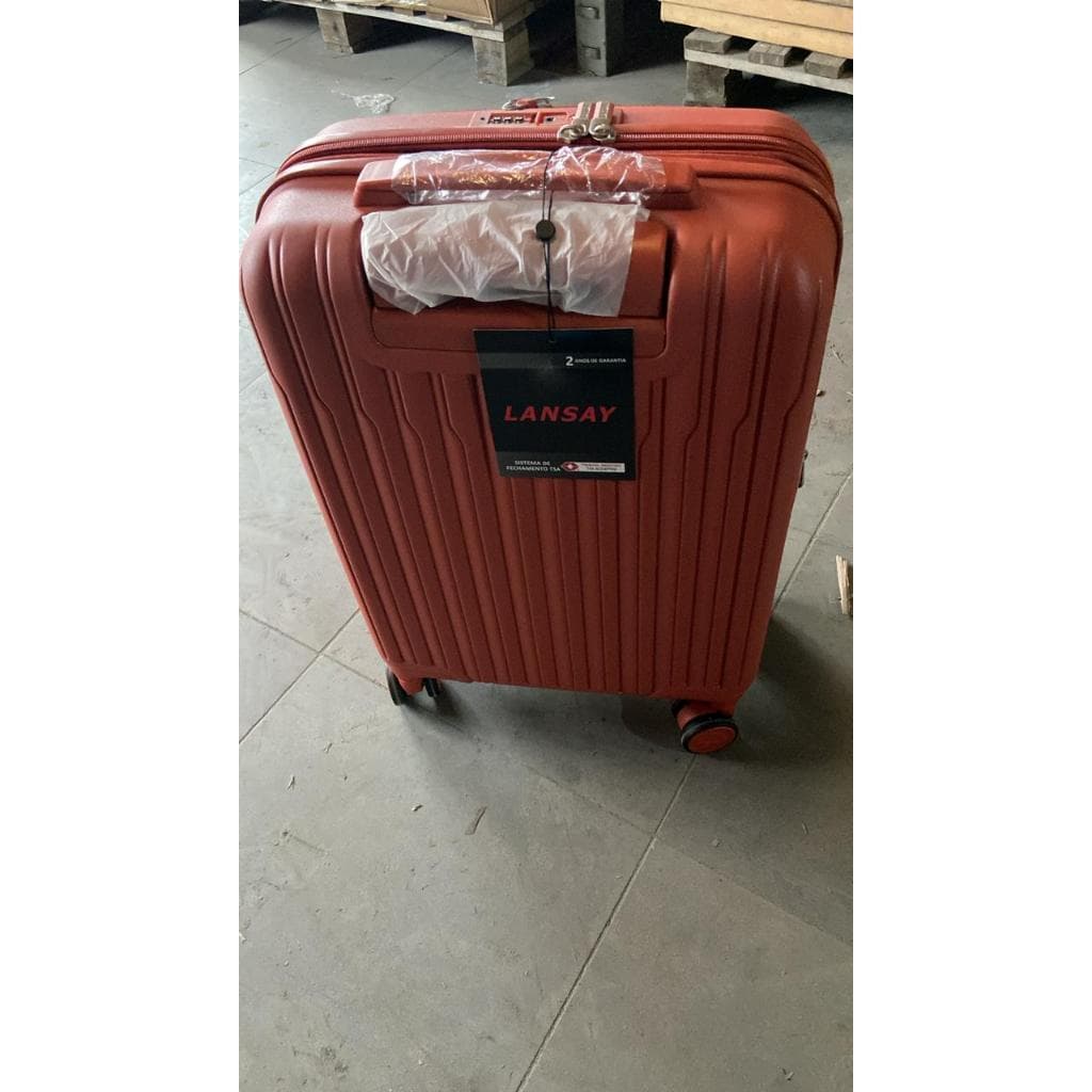 MALA DE VIAGEM EXPANSÍVEL COM RODINHAS VERMELHA