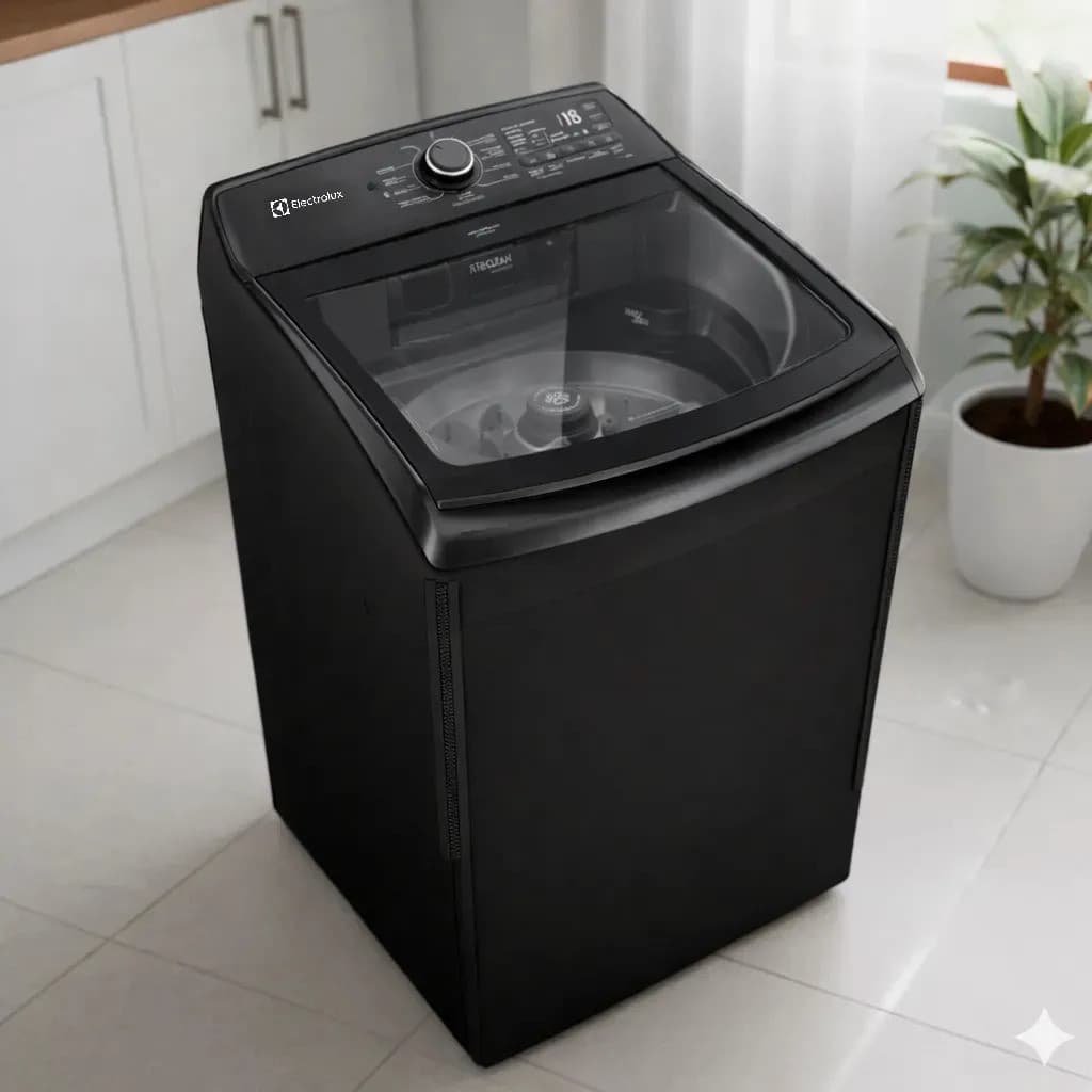 Capa Lavadora De Roupas Eletrolux 18kg Lee18 Lei18 Com Ziper
