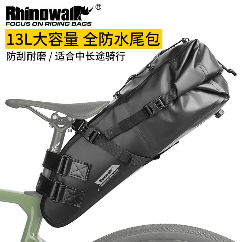Rhino saco de cauda da bicicleta assento traseiro Piggyback saco sela grande capacidade à prova dwaterproof água estrada
