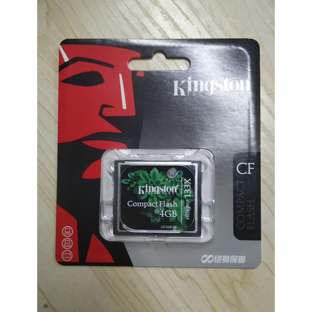 Kingston CF 4G 133X Cartão CF de alta velocidade Cartão de memória para câmera Canon 5D2 7D 40D 50d Cartão de memória