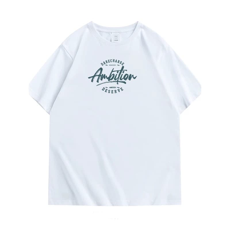 Eisentu puro algodão 220g 40 contagem fio duplo em torno do pescoço de manga curta Street Wear impresso camiseta meia ma