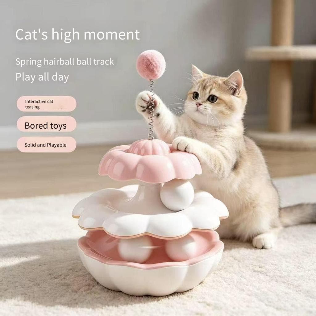 Gato Plataforma Giratória Brinquedo Interativo Auto-Play Tumbler Gatinho Teaser Aliviar O Tédio Suprimentos Para Animais