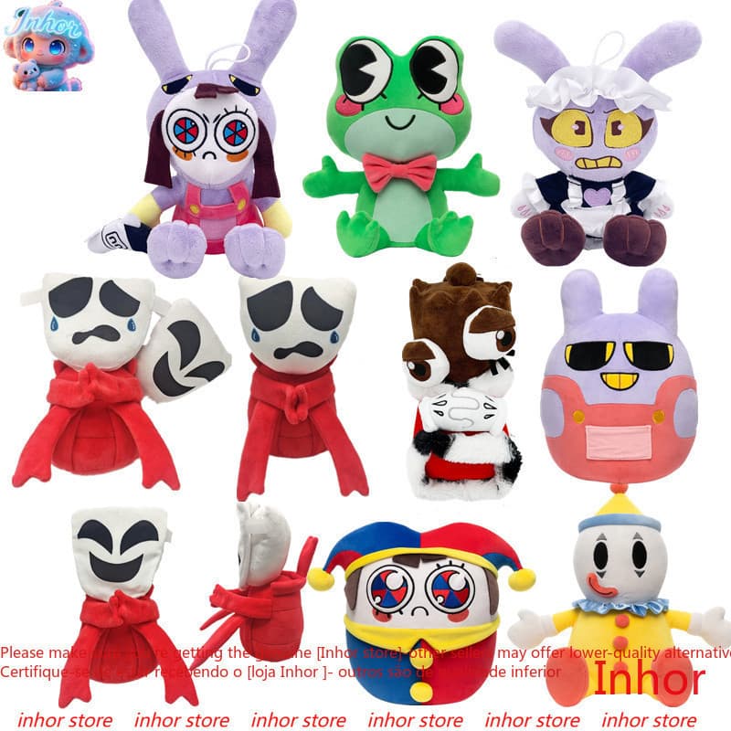 O Incrível Boneco de Pelúcia do Circo Digital Rbbit Super Macio Jax Pomni Kinger Brinquedo Fofo Kaufmo Gangle Para Menin