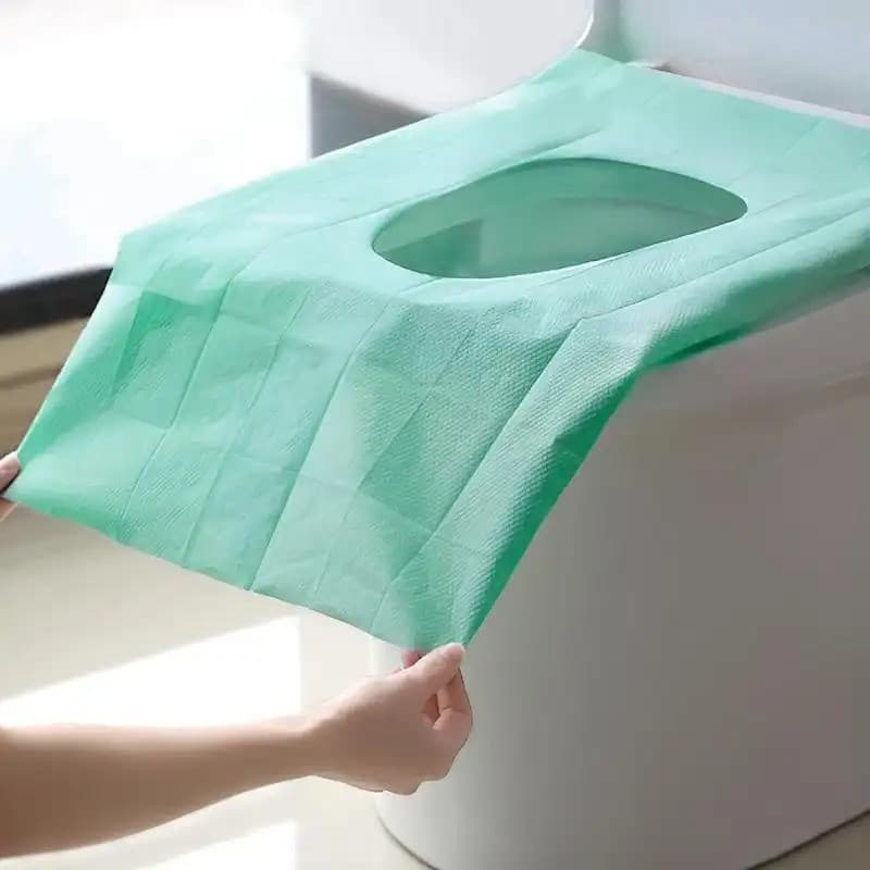 Capa descartável para assento de vaso sanitário 20A, capa descartável para assento de vaso sanitário em tamanho de viage