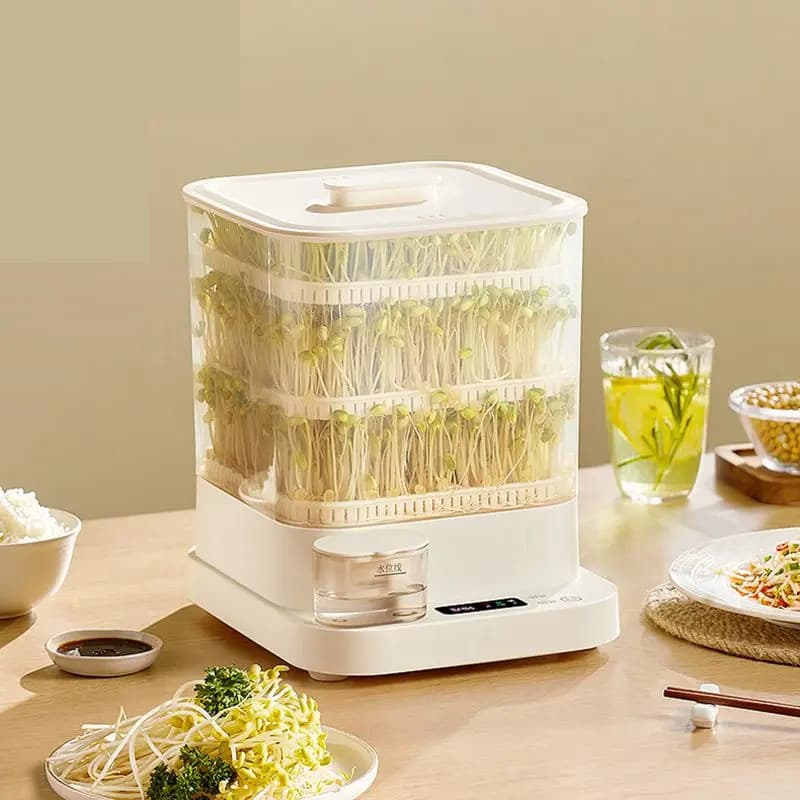 Máquina Inteligente De Broto De Feijão Com 3 Camadas , Display Digital , Termostato Automático De Imersão , Germinação ,