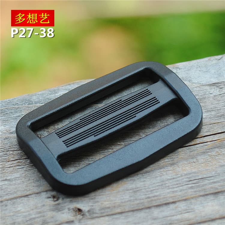 Mais arte 3.8cm fivela de bagagem de plástico náilon em forma de japonês fivela de ajuste de mochila fivela de três velo