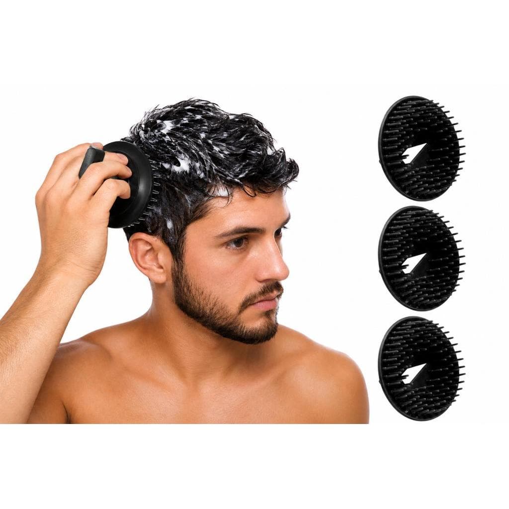 Kit 3 Escovas Redonda Cabelo e Barba Style Ação Ref. 218A
