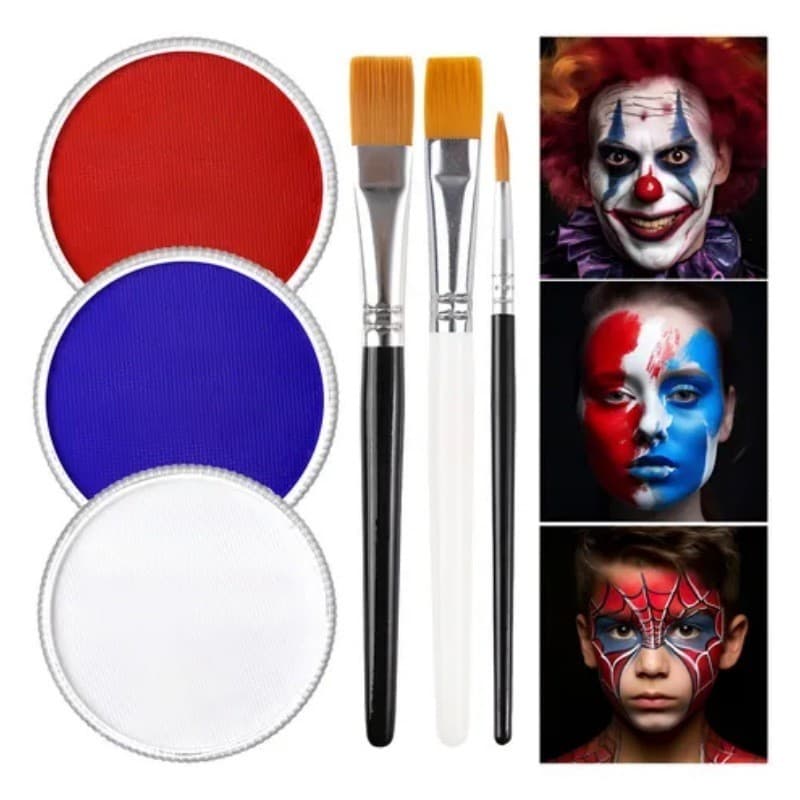 3 Caixas de Tinta Corporal Tinta Facial 30g