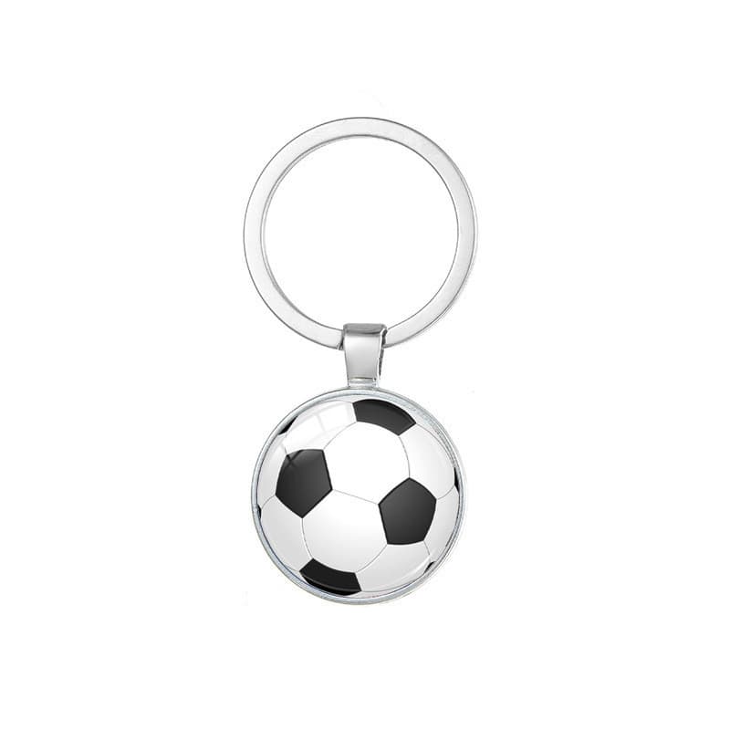Criativo futebol esportes chaveiro único Metal equipe de futebol pequenos presentes presentes práticos acessórios do car
