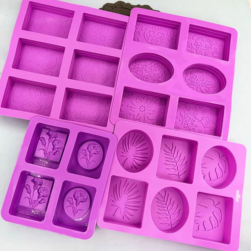 Molde de sabão estampado, folha de tartaruga, árvore da felicidade, molde de silicone em forma de rosa, molde de sabão p