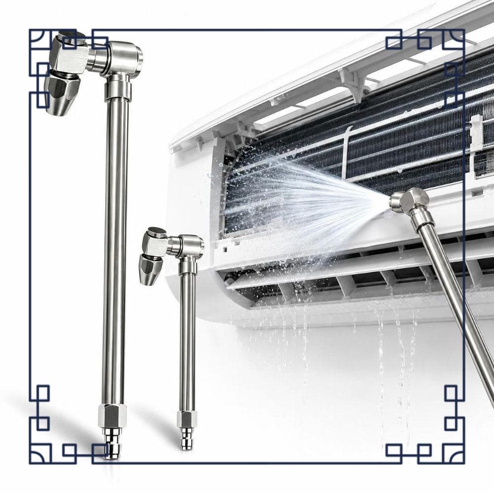 Varinha De Limpeza De Ar Condicionado FUTURE , Dupla 360 ° Bicos Giratórios Bobina HVAC De Conexão Rápida De 1/4 "
