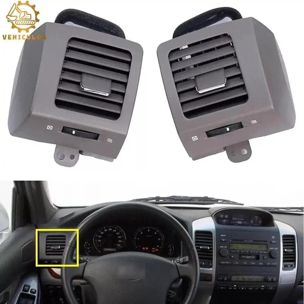 2 Pçs Nova Saída De Ventilação De Ar Do Carro Marrom A/C Esquerda & Direita Para Toyota Land Cruiser Prado 120 GX470 200