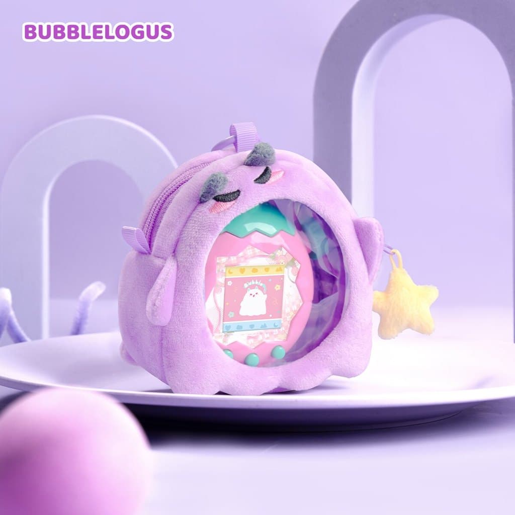 2026 tamagotchi tamagotchi Happy Park Máquina para animais de estimação Pequeno diabo Bolsa de armazenamento fofa de pel