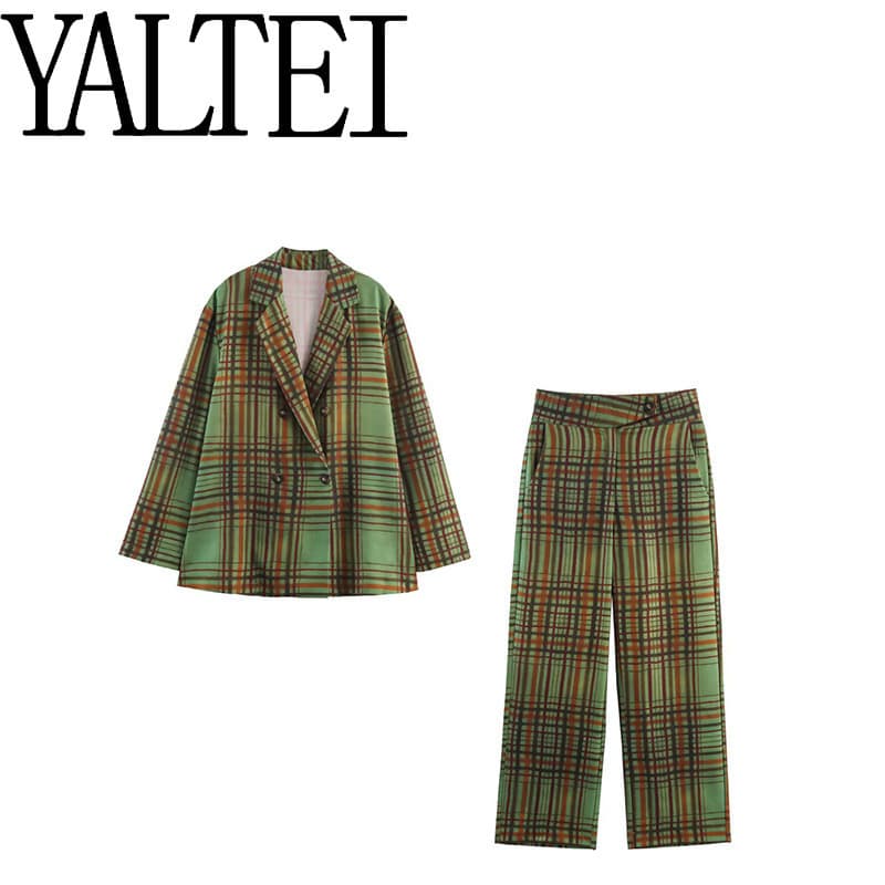 YALTEI Outono Novo Estilo Feminino Estilo Europeu Americano Terno Drape8383032  8355032