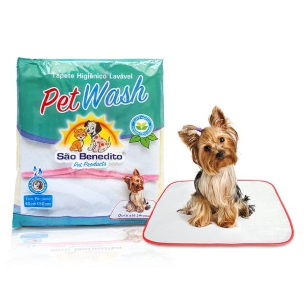 Tapete Lavável Pet Higiênico P/ Cães Petwash 60 x 50 Pequeno