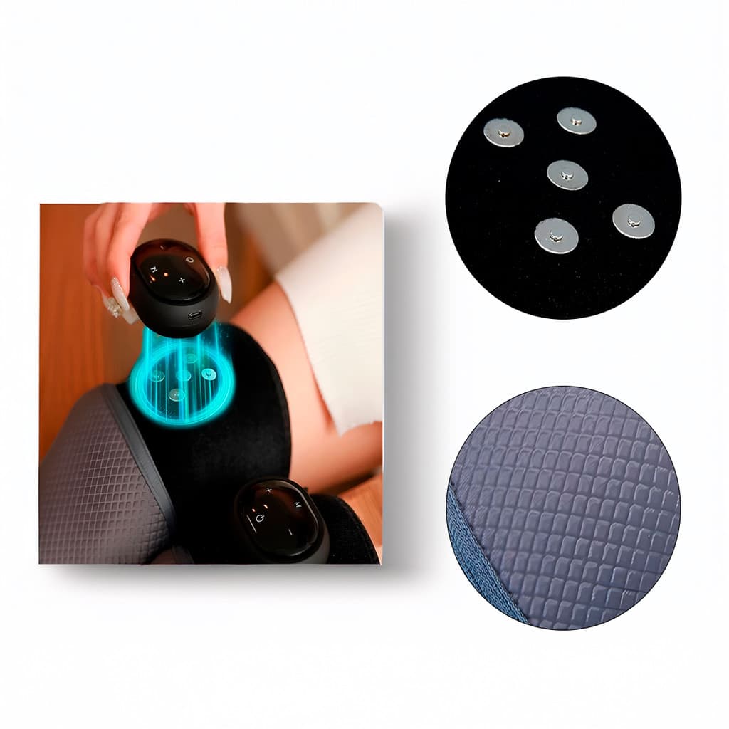 Joelheira Massageadora Elétrica com Relaxamento Muscular Alívio Premium Original Profissional Top Durável Resistente