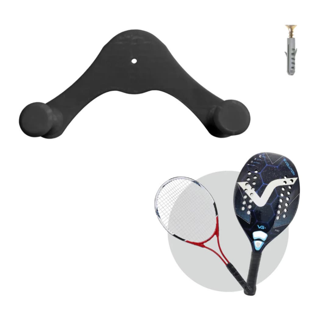 Suporte Parede Raquete Beach tenis Frascobal Bandminton Pingpong