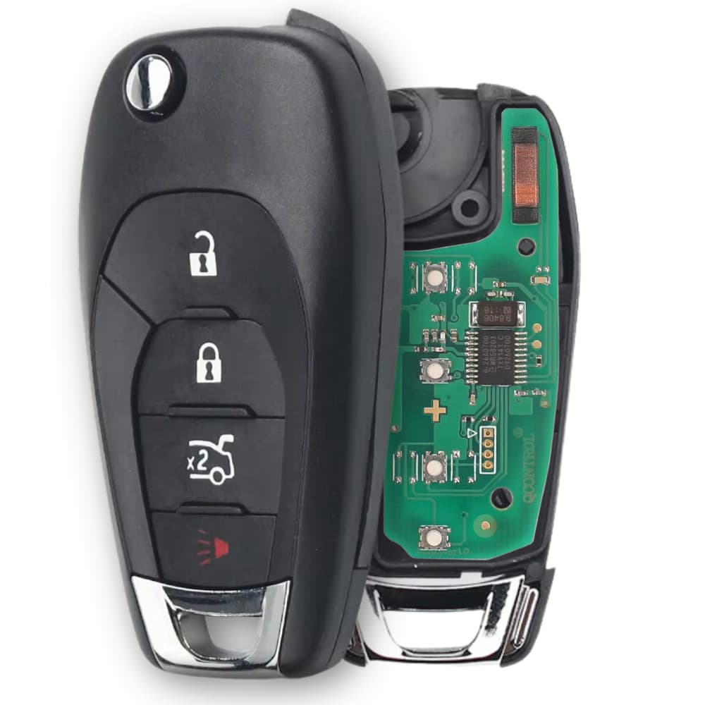 Chave Completa Canivete Gm/Chevrolet 3 Botões + Pânico Cruze, Onix, Cobalt, Spin e Tracker