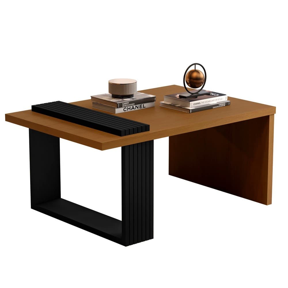 Mesa de Centro Retangular para Sala Decoração Moderna Promoção DP Moveis