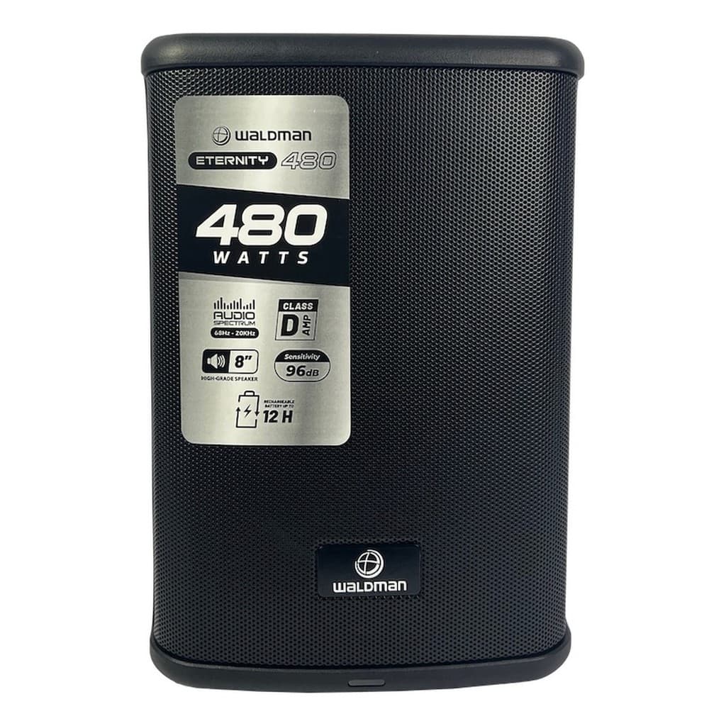 Caixa Ativa Waldman Et 480 Portátil Bateria 8 Pol Cor Preto