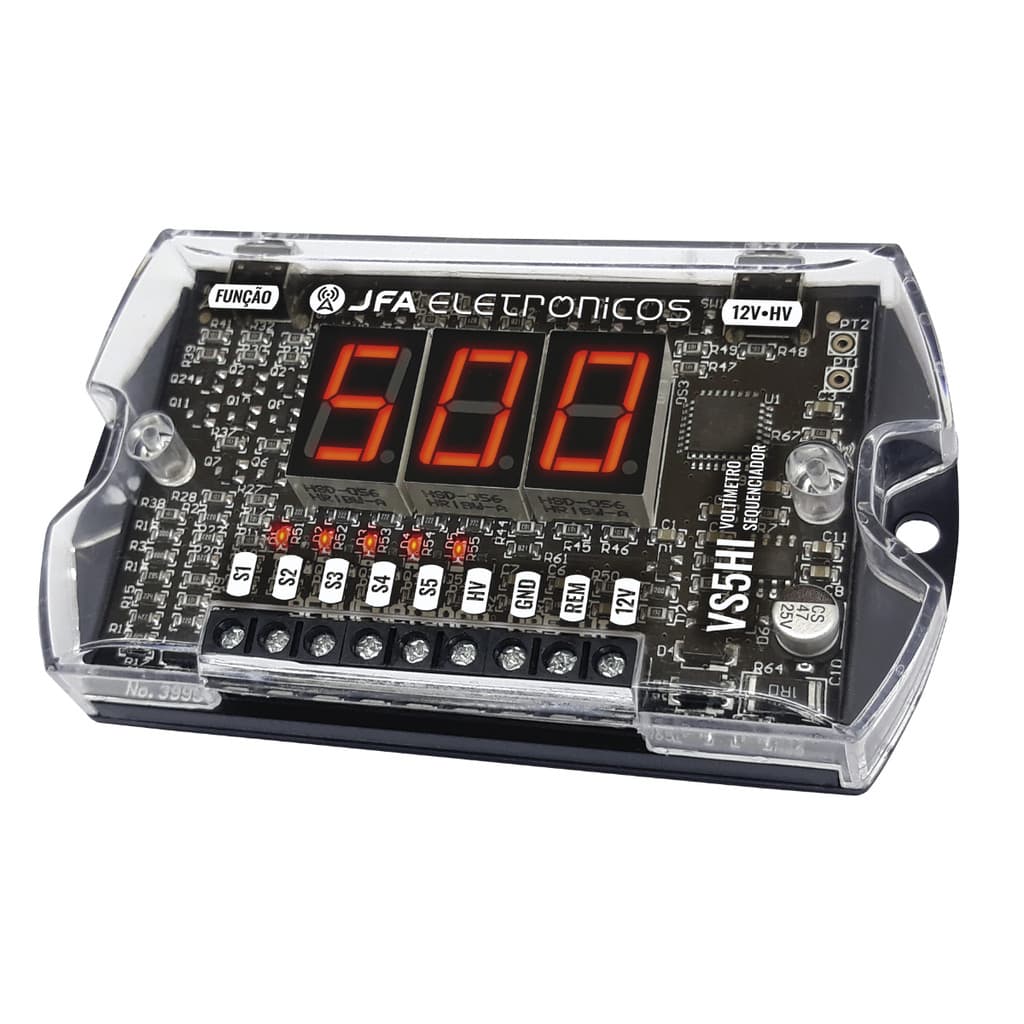 Voltímetro Sequenciador Automotivo Digital Vs5hi Jfa