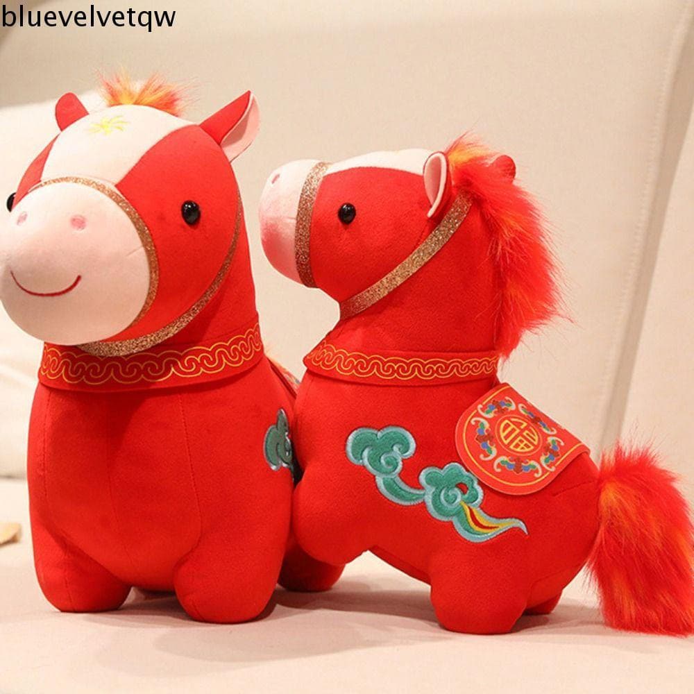 Boneca De Pelúcia BLUEVELVETQW , Criativa Fofa De Cavalo , Travesseiro De Potro Em Pé De 10/15/20 Cm