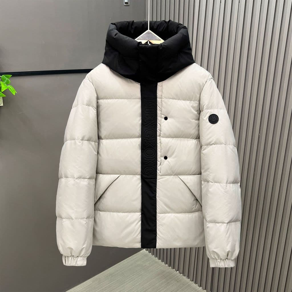 Inverno novo estilo para baixo jaqueta masculina moda Casual gola alta pena quente à prova de vento moda tendência pato