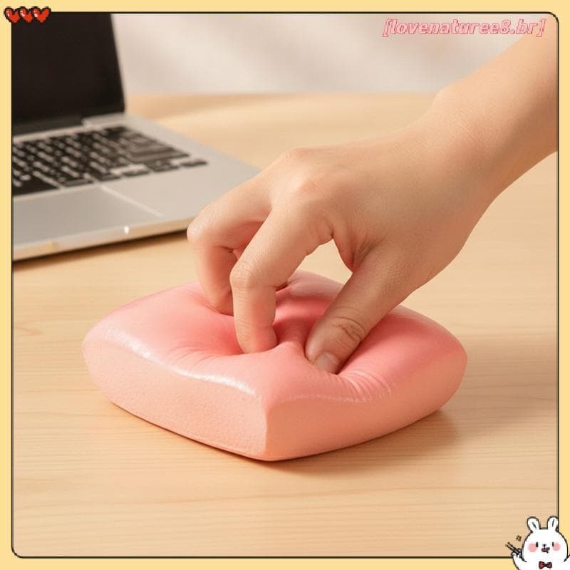 [Love] Stiy Toast Squeeze Dpression Toy Recuperação Lenta Soft Sensory Fidget Para Adultos Home Rest Relaxamento Use BR