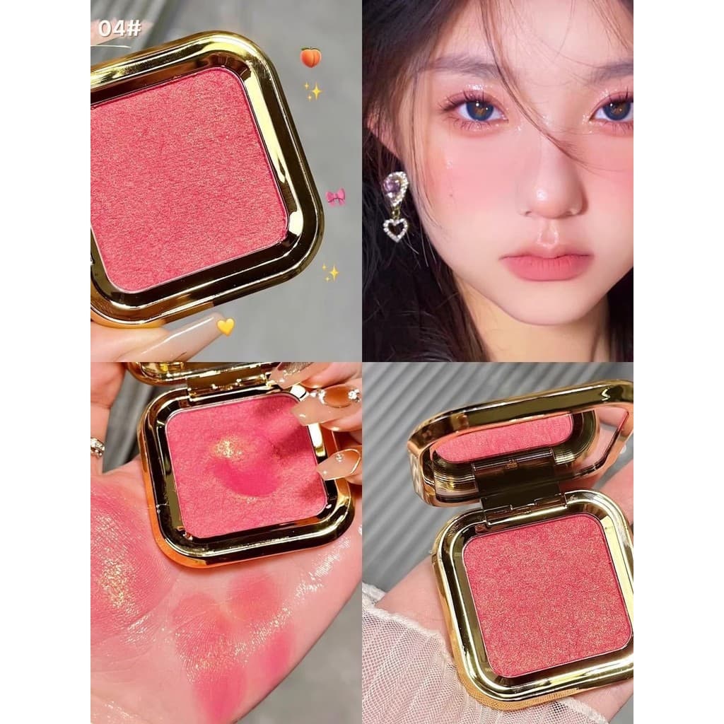 Purê de batata monocromático Blush puro desejo estilo clareamento destacando contorno tudo-em-um placa laranja nu Ma