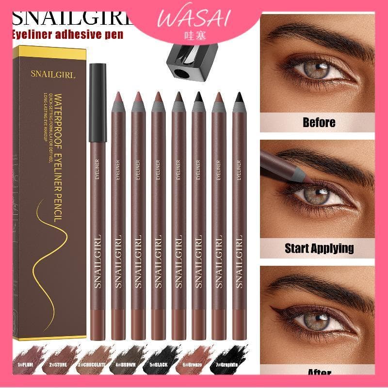 [Estoque pronto] Snailgirl Eyeliner Gel Pen À Prova D 'Água Delineador Interno Caneta Gel Caneta Delineadora À Prova D '