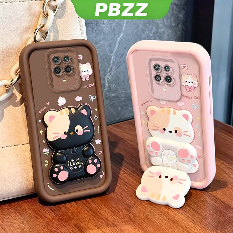 Capa Para REDMI NOTE 9S 9 PRO capinha normal Suporte de gatinho fofo feminina JTXMMZJ1