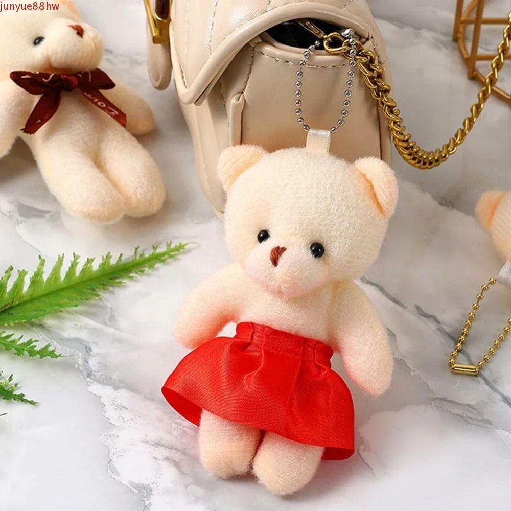 JUNYUE 10 Pçs/set Blush Bears Bolsa Pingente , Boneca De Pelúcia DIY Urso Chaveiros Brinquedos , 11cm Mini Brinquedo