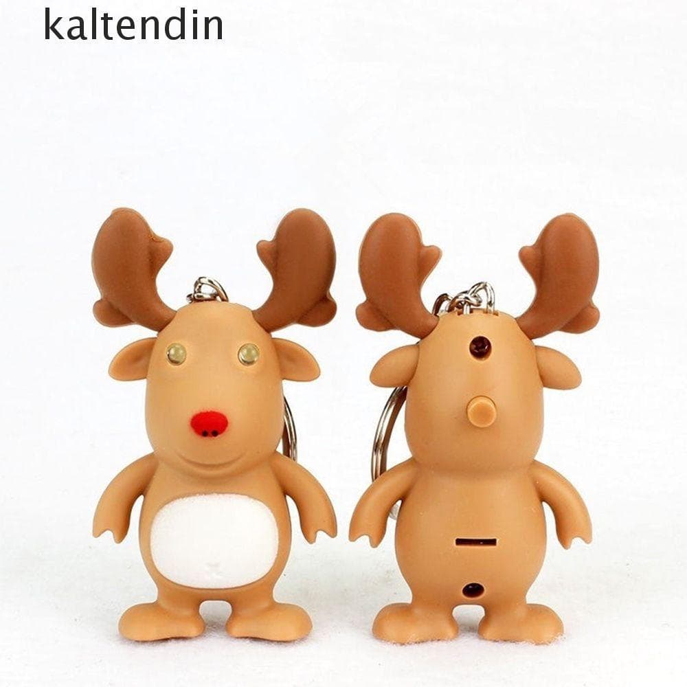 KALTENDIN Chaveiro Mini Lanterna Forma De Veado Presentes Infantis De Natal Luzes LED