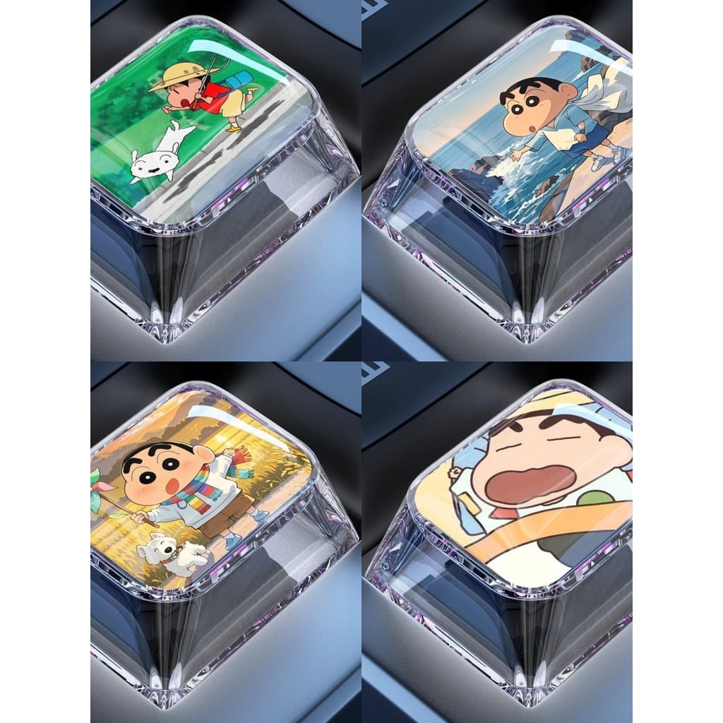 Ctrl Keycap Single Crayon Shin-Chan Cute win Teclado mecânico Fn Get Rich Xiaobai 1.25U Epoxy Keycap